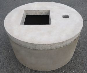 Kaivonkansi 1000 mm läpiviennillä